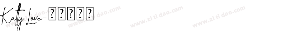 Katty Love字体转换